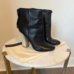 Tory Burch Bandelier Fringe Bootie - Black